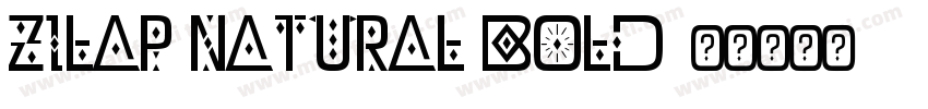 Zilap Natural Bold字体转换